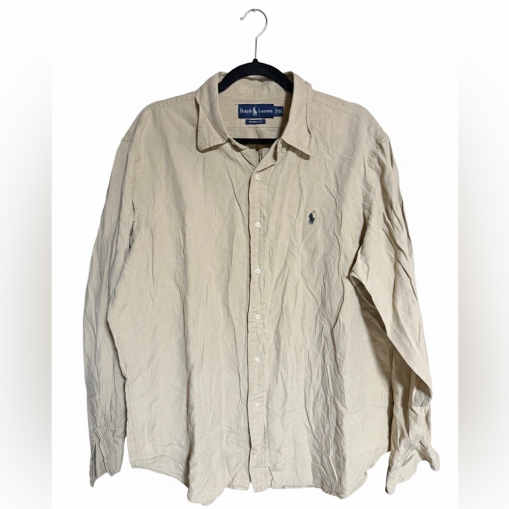 Ralph Lauren Tan Casual Button Down Shirt